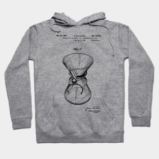 Coffee Chemex patent / chemex blueprint Hoodie